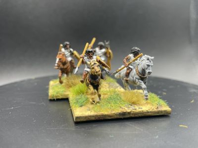 Numidian Cavalry
3D printed figures from 3D Breed's March to Hell range. See [url=https://madaxemandotcom.blogspot.com/2025/06/more-3d-printed-numidians.html]my blog[/url] for more info on how these were done.
