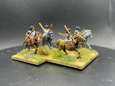 Numidian Cavalry
3D printed figures from 3D Breed's March to Hell range. See [url=https://madaxemandotcom.blogspot.com/2025/06/more-3d-printed-numidians.html]my blog[/url] for more info on how these were done.
