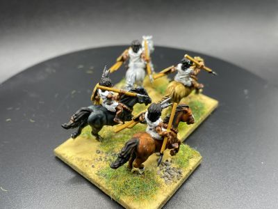 Numidian Cavalry
3D printed figures from 3D Breed's March to Hell range. See [url=https://madaxemandotcom.blogspot.com/2025/06/more-3d-printed-numidians.html]my blog[/url] for more info on how these were done.

