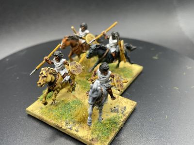 Numidian Cavalry
3D printed figures from 3D Breed's March to Hell range. See [url=https://madaxemandotcom.blogspot.com/2025/06/more-3d-printed-numidians.html]my blog[/url] for more info on how these were done.
