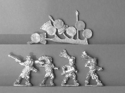 Aztec Warrior Swordsmen
Aztecs from [url=https://fighting15s.com/]Fighting 15's[/url] Gladiator Games ranges. Some are also suitable for other Meso-American armies
Keywords: Aztec