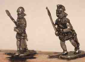 Late Roman Infantry
From [url=http://khurasanminiatures.tripod.com/ranges.html#C11] Khurasan Miniatures [/url]
Keywords: LIR EIR