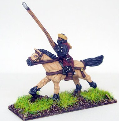 KM-1006 8th-11th Century Arab Cavalry, armoured, lance, shield (x 6)
Arabs from [url=http://khurasanminiatures.tripod.com/arab.html]Khurasan[/url], painted by Richard Lowles
Keywords: arabfoot arabcav umayyad, seljuk, ayyubid arabconquest, abbasid Turks, hindu