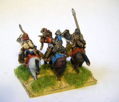 Alan & Sarmatian Cavalry
Alans & Sarmatians from [url=http://khurasanminiatures.tripod.com/sarmatian.html]Khurasan Miniatures[/url], including the odd Avar noble (anyone with a flag). Painted by me.
Keywords: alan sarmatian avar saka bosporan