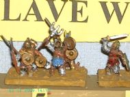 Slave Revolt Infantry - Gladiators
Picts of [url=http://www.spanglefish.com/mickyarrowminiatures/]Mick Yarrow Miniatures[/url] from the manufacturers site, with permission of Mick Yarrow
Keywords: Spartacus