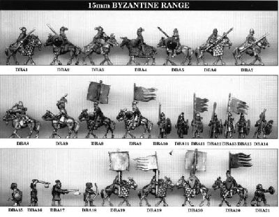 Byzantine Range from Tin Soldier
Range from Tin Soldier. For figure codes see their website at [url=http://www.tinsoldieruk.com/]Tin Soldier UK[/url]
Keywords: komnenan lbyzantine