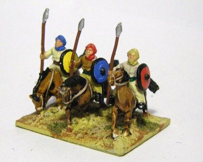 Arab lancer cavalry 
From [url=http://www.essexminiatures.co.uk/frames15anc.html]Essex's generic Arab ranges[/url]
Keywords: arab dailami arab khurasanian umayyad bedouin abbasid