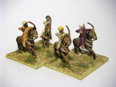 Generic Arab Horse Archers
Arab figures from Essex  code AEA5
Keywords: Ghaznavid arabcav abbasid bedouin arab seljuk