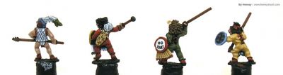 Aztec warriors 
Aztecs painted by [url=http://www.heresybrush.com/]Heresy Brush[/url] from Spain. 
Keywords: aztec