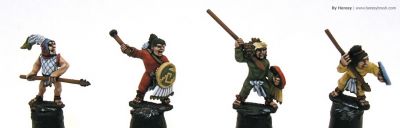 Aztec warriors 
Aztecs painted by [url=http://www.heresybrush.com/]Heresy Brush[/url] from Spain. 
Keywords: aztec