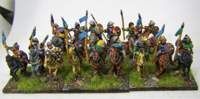 Carolingian Impetuous Cavalry 
A few mounted archers from Baueda mixed in as I had them spare
