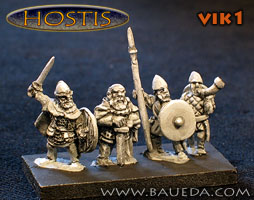 Vikings from Baueda
The former 50-Paces range. Photos provided by the manufacturer [url=http://www.baueda.com]Baueda[/url]. Figure codes as per illustration or filename.
Keywords: Viking