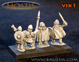 Vikings from Baueda
The former 50-Paces range. Photos provided by the manufacturer [url=http://www.baueda.com]Baueda[/url]. Figure codes as per illustration or filename.
Keywords: Viking