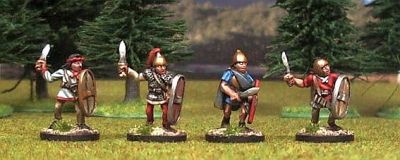  Celtiberian Warriors 1. With sword, oval shield.
Available in the UK from [url=http://www.vexillia.ltd.uk]Vexilia[/url], Europe from [url=http://www.corvusbelli.com/en/default.asp]Corvus Belli[/url] or the US from [url=http://www.50paces.com]50 Paces[/url]
Keywords: ancspanish