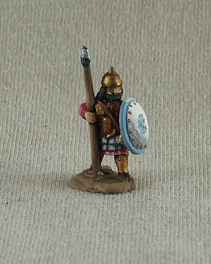 Carthaginian CAF10 Citizen Spearman
Carthaginians from [url=http://www.donnington-mins.co.uk/]Donnington[/url]. Painted by their own painting service. This figure heavy foot, spear, large round shield

Keywords: Lcarthage ecarthage carthage