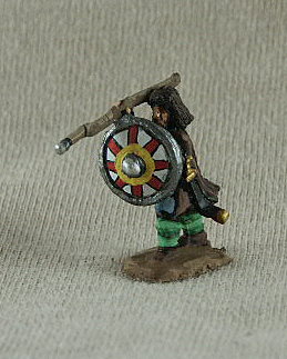 Gothic Infantry GOF04 Warrior
Gothic Foot from [url=http://www.donnington-mins.co.uk/]Donnington[/url] painted by their painting service GOF04 Warrior
tunic, thrusting spear, cloak, shield
Keywords: gothfoot slav visigoth