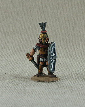 Republican Roman  RRF11 Senior Centurian/Officer 
Romans from [url=http://shop.ancient-modern.co.uk]Donnington[/url] painted by their own painting service. RRF11 Senior Centurian/Officer heavy foot, muscled cuirass, shield
 
Keywords: MRR LRR