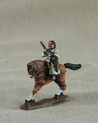 Seljuk Turk  Mounted Turkmen
Seljuk troops from [url=http://www.donnington-mins.co.uk/]Donnington[/url]. Painted by Donningtons painting service. TC16 Mounted Turkmen
javelin, bow, small round shield, pigtail hair style
Keywords: Seljuk fatimid mamluk umayyad ayyubid berber arabcav arabfoot