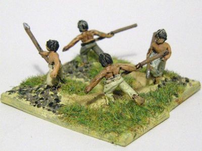 Gauls & Celts - adolescent skirmishers
Adolescent skirmishers - they are noticably smaller than the other figures in the range (but no cheaper!!) 
Keywords: gallic celt