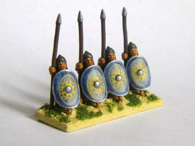 Byzantine Spearmen
Byzantines painted by Martin van Tol. Early or Maurikian spearmen
Keywords: Byzantine