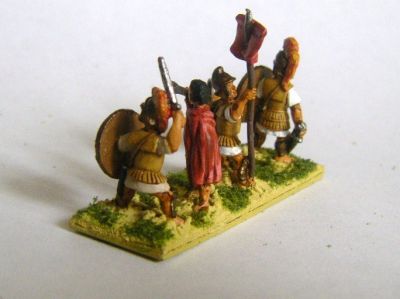 Hellenistic Hoplite Officers
Painted by Martin van Tol 
Keywords: Hfoot