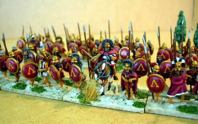 Classical Greek Hoplites from theonetree Painting Service
Hoplites painted by [url=http://www.fieldofglory.net/index.html]theonetree Painting Service[/url] (click that link to go to their site for more info and pics)
Keywords: hoplite