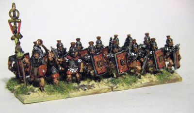 Early Imperial Roman Legionaries
EIR Legionaries from Old Glory, with LBMS Shield transfers
Keywords: EIR