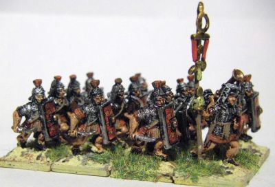 Early Imperial Roman Legionaries
EIR Legionaries from Old Glory, with LBMS Shield transfers
Keywords: EIR