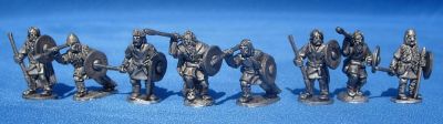 Saxon javelinmen
Saxons from [url=http://www.splinteredlightminis.com]Splintered Light[/url]. Photos by permission of the manufacturer. 
Keywords: saxon