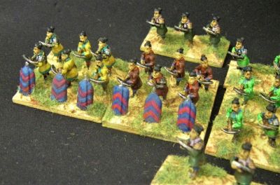 Chinese crossbow armed troops
Museum Miniatures crossbowmen
Keywords: Han