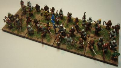 Field of Glory Medieval French peasant Battlegroup
Another view of a FoG battlegroup of medieval peasant levies.
Keywords: medieval french