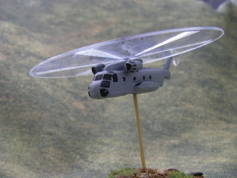 1/300th Scale CH-53 USMC Helicopters with rotor discs