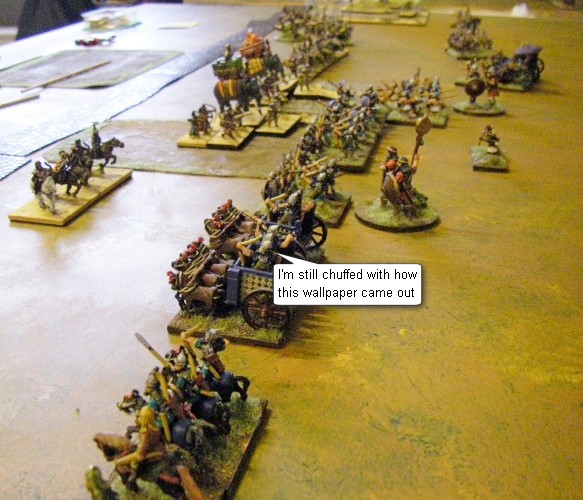 L'Art de la Guerre, Freezing! Armies before 0AD: Sargonid Assyrian vs Kushan, 15mm