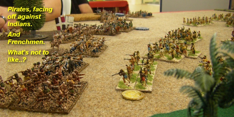 FoG:R Wars in North America & Caribbean 1622-1700: Buccaneer vs Colonial French and Huron, 15mm