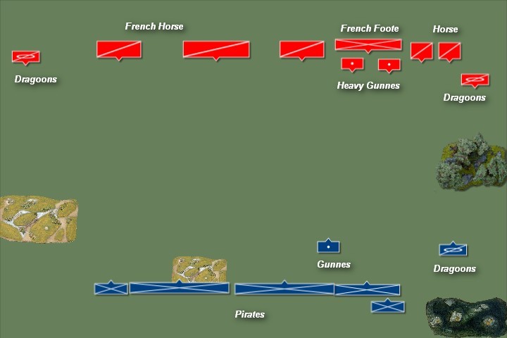 FoGR, in 1695: Buccaneer vs Louis XIV French, 15mm