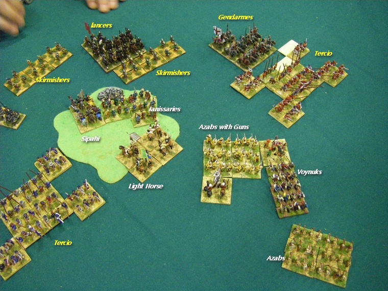 Field of Glory Renaissance: Early Ottoman Turks vs Caroline Imperialist, 15mm